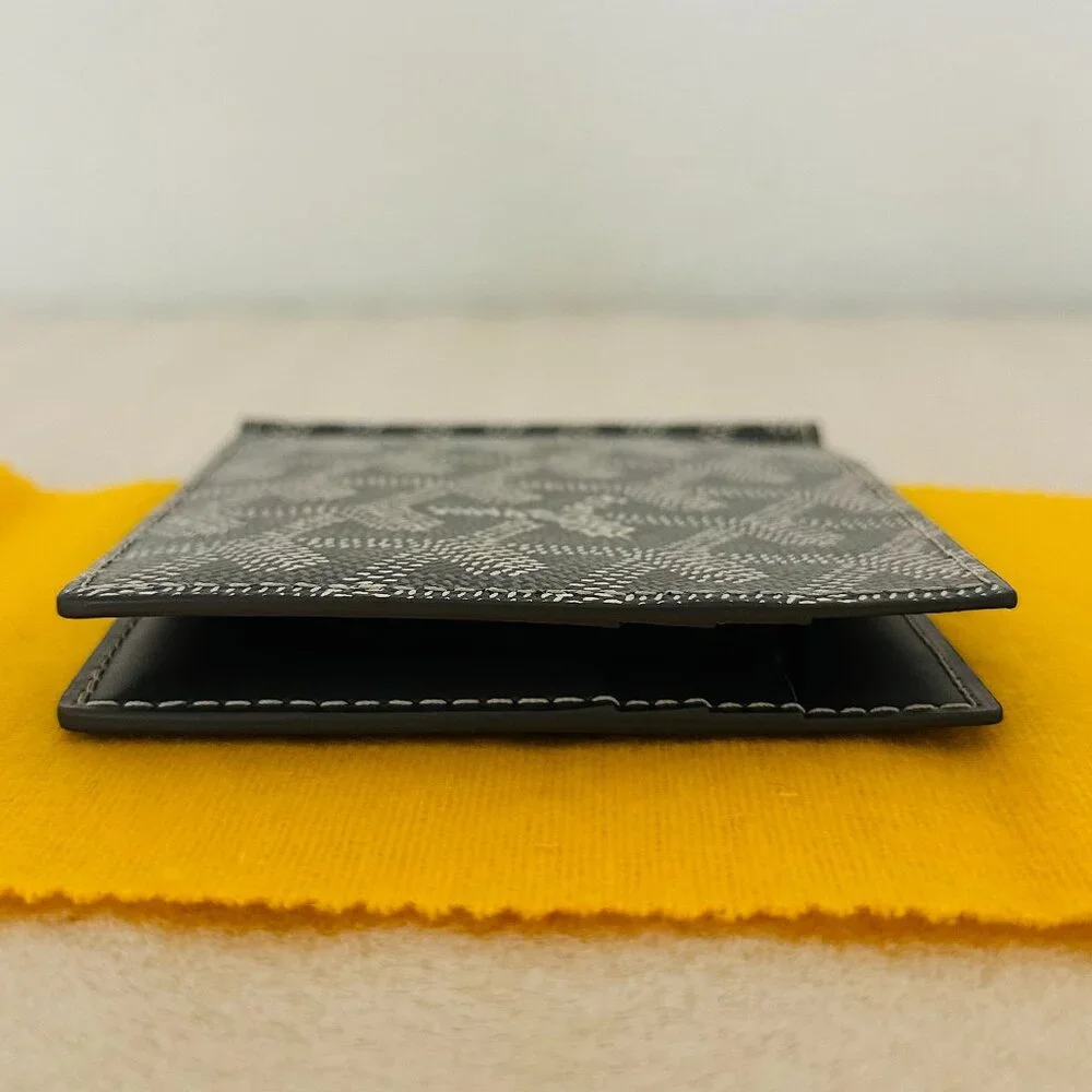 👝 New 👝 100% Authentic Goyard Saint Thomas Bill Fold Money Clip Wallet , Grey